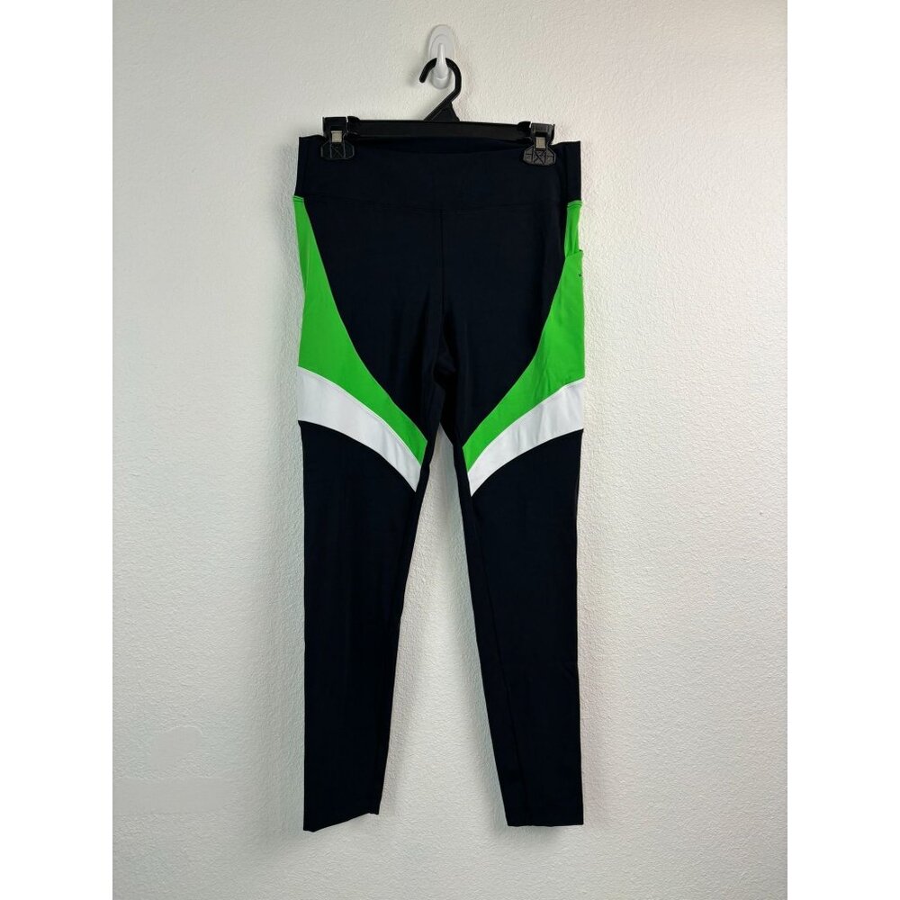 Koral womens XL black green full length Vera blackout high-rise athletic legging - Picture 1 of 4